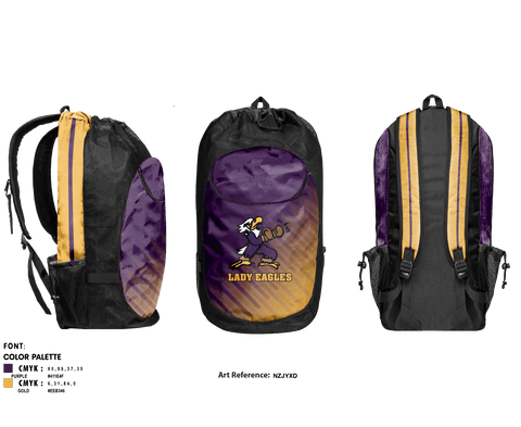 Gear Bag, Lady Eagles, Women's Volleyball, Teamtime, Team time, sublimation, custom sports apparel, team uniforms, spirit wear, spiritwear, sports uniforms, custom shirts, team store, custom team store, fundraiser sports, apparel fundraiser