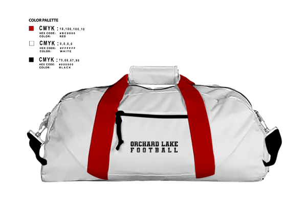 Duffle Bag, Orchard Lake St Mary’s, Football, Teamtime, Team time, sublimation, custom sports apparel, team uniforms, spirit wear, spiritwear, sports uniforms, custom shirts, team store, custom team store, fundraiser sports, apparel fundraiser
