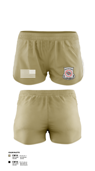 Women's Shorts, Weed and Powder, Army, Teamtime, Team time, sublimation, custom sports apparel, team uniforms, spirit wear, spiritwear, sports uniforms, custom shirts, team store, custom team store, fundraiser sports, apparel fundraiser