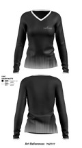 SalesLeap 49960030 Women's Long Sleeve V-neck Shirt - 1