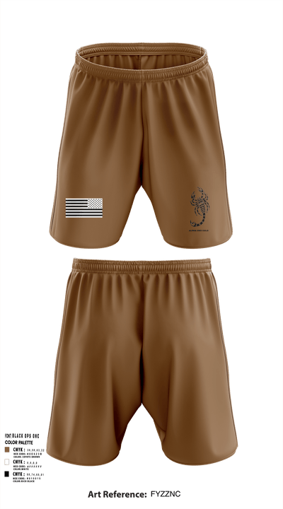 Alpha 2nd Gold 22164542 Athletic Shorts With Pockets - 1