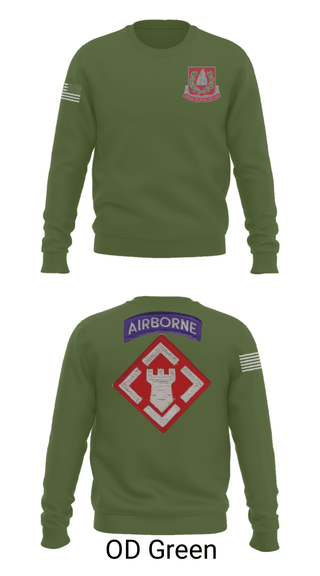 Crew Neck Sweatshirt, 37th engineer bn, Army, Teamtime, Team time, sublimation, custom sports apparel, team uniforms, spirit wear, spiritwear, sports uniforms, custom shirts, team store, custom team store, fundraiser sports, apparel fundraiser