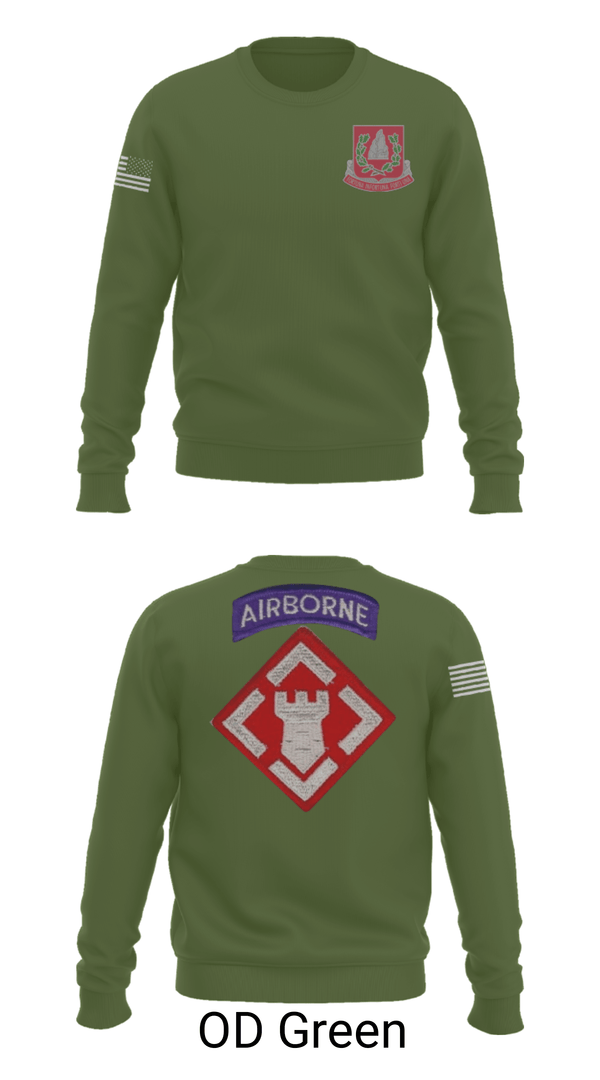 Crew Neck Sweatshirt, 37th engineer bn, Army, Teamtime, Team time, sublimation, custom sports apparel, team uniforms, spirit wear, spiritwear, sports uniforms, custom shirts, team store, custom team store, fundraiser sports, apparel fundraiser