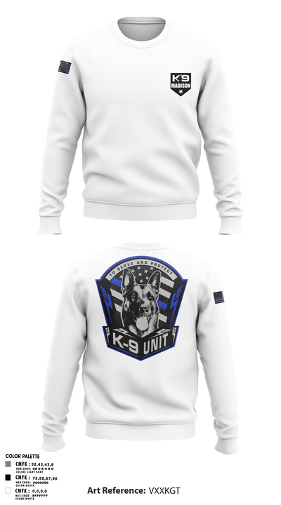 K-9 37862804 Crew Neck Sweatshirt - 2