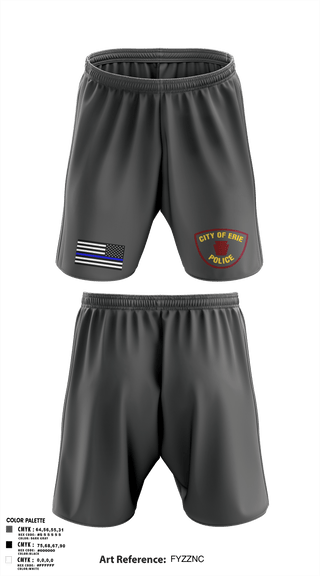 Athletic Shorts With Pockets, Erie police department, Police, Teamtime, Team time, sublimation, custom sports apparel, team uniforms, spirit wear, spiritwear, sports uniforms, custom shirts, team store, custom team store, fundraiser sports, apparel fundraiser