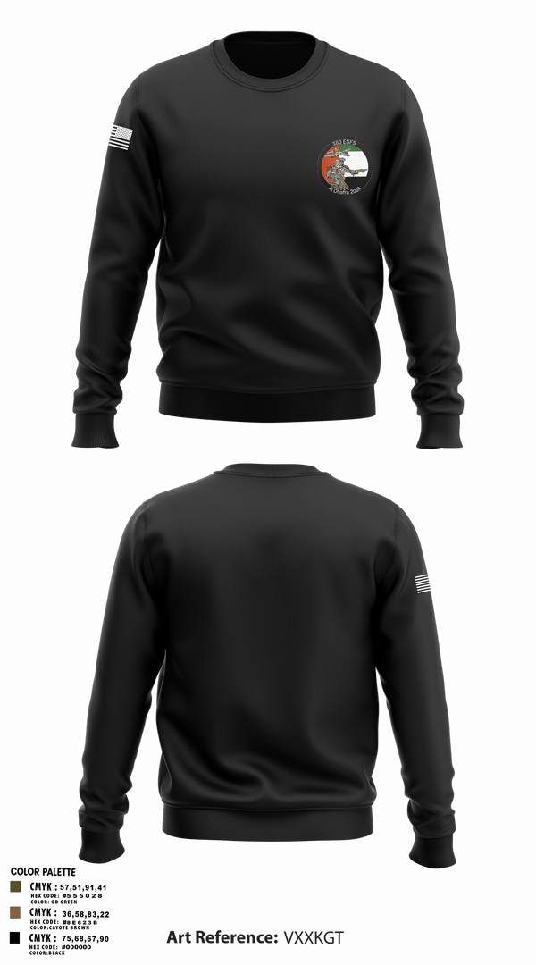 Crew Neck Sweatshirt, 380 ESFS, Air Force, Teamtime, Team time, sublimation, custom sports apparel, team uniforms, spirit wear, spiritwear, sports uniforms, custom shirts, team store, custom team store, fundraiser sports, apparel fundraiser