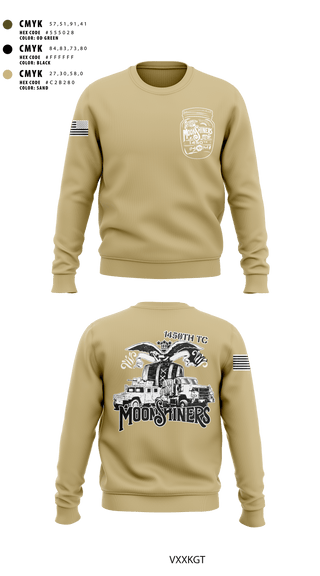 Crew Neck Sweatshirt, 1450th TC, Army, Teamtime, Team time, sublimation, custom sports apparel, team uniforms, spirit wear, spiritwear, sports uniforms, custom shirts, team store, custom team store, fundraiser sports, apparel fundraiser