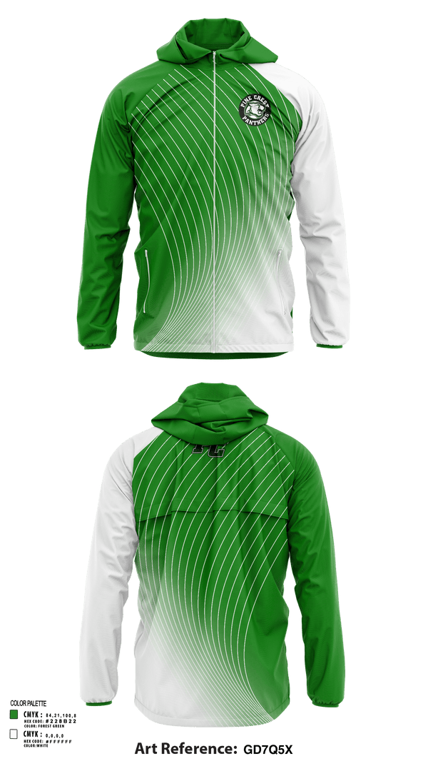 Windbreaker, Pine Crest School (Upper School) Volleyball, Women's Volleyball, Teamtime, Team time, sublimation, custom sports apparel, team uniforms, spirit wear, spiritwear, sports uniforms, custom shirts, team store, custom team store, fundraiser sports, apparel fundraiser