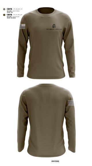 Long Sleeve Performance Shirt, The Smokin' Gorillas, Space Force, Teamtime, Team time, sublimation, custom sports apparel, team uniforms, spirit wear, spiritwear, sports uniforms, custom shirts, team store, custom team store, fundraiser sports, apparel fundraiser