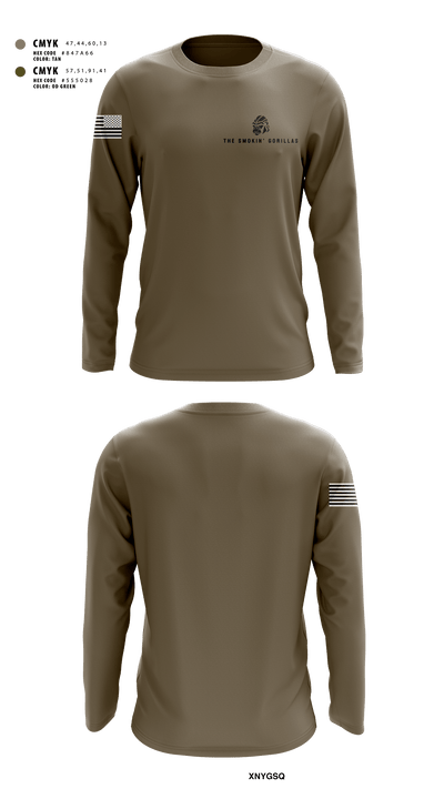 The Smokin' Gorillas 85798917 Long Sleeve Performance Shirt - 1