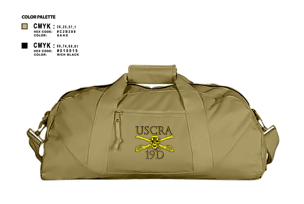 Duffle Bag, US Cavalry Riders, Army, Teamtime, Team time, sublimation, custom sports apparel, team uniforms, spirit wear, spiritwear, sports uniforms, custom shirts, team store, custom team store, fundraiser sports, apparel fundraiser