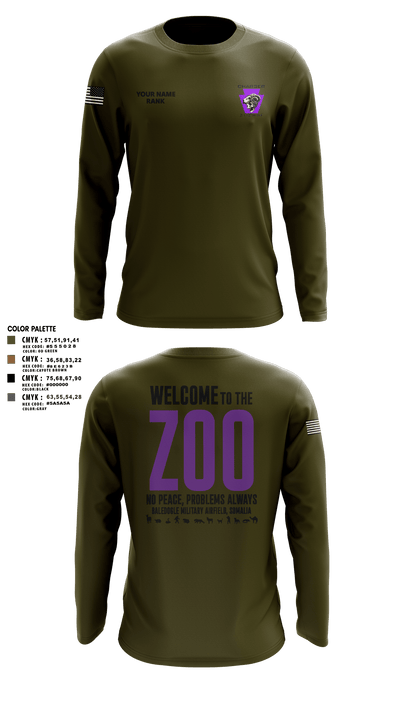 Charger Co. / 2-112th Infantry Battalion 37738588 Long Sleeve Performance Shirt - 9