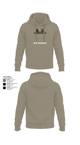 Hoodie, 806 Marines, Marines, Teamtime, Team time, sublimation, custom sports apparel, team uniforms, spirit wear, spiritwear, sports uniforms, custom shirts, team store, custom team store, fundraiser sports, apparel fundraiser