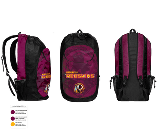 Gear Bag, Washington Redskins, Football, Teamtime, Team time, sublimation, custom sports apparel, team uniforms, spirit wear, spiritwear, sports uniforms, custom shirts, team store, custom team store, fundraiser sports, apparel fundraiser