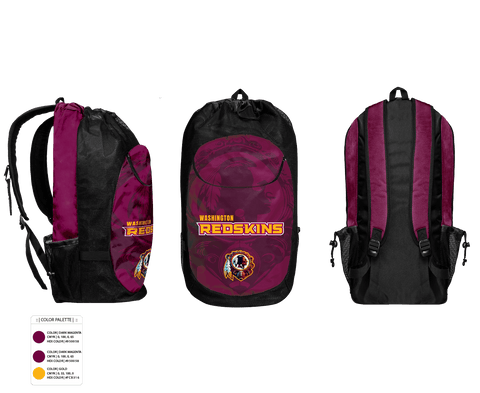 Gear Bag, Washington Redskins, Football, Teamtime, Team time, sublimation, custom sports apparel, team uniforms, spirit wear, spiritwear, sports uniforms, custom shirts, team store, custom team store, fundraiser sports, apparel fundraiser