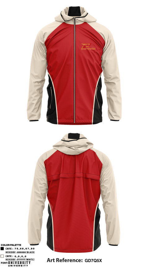 Windbreaker, Paraclete Football, Football, Teamtime, Team time, sublimation, custom sports apparel, team uniforms, spirit wear, spiritwear, sports uniforms, custom shirts, team store, custom team store, fundraiser sports, apparel fundraiser