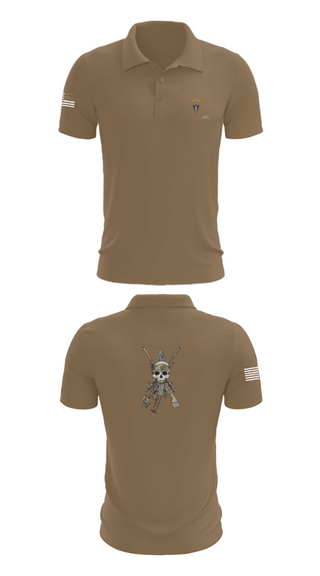 Short Sleeve Performance Polo, HHC 2/130 IN, National Guard, Teamtime, Team time, sublimation, custom sports apparel, team uniforms, spirit wear, spiritwear, sports uniforms, custom shirts, team store, custom team store, fundraiser sports, apparel fundraiser