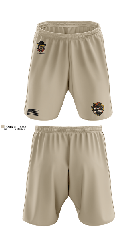 Athletic Shorts With Pockets, Bravo BulldawgsBravo BulldawgsB_3-6 ADARBulldawgs 3-6ADAR, Army, Teamtime, Team time, sublimation, custom sports apparel, team uniforms, spirit wear, spiritwear, sports uniforms, custom shirts, team store, custom team store, fundraiser sports, apparel fundraiser