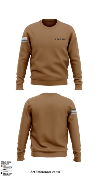 Crew Neck Sweatshirt, 6 BEB FSC, Army, Teamtime, Team time, sublimation, custom sports apparel, team uniforms, spirit wear, spiritwear, sports uniforms, custom shirts, team store, custom team store, fundraiser sports, apparel fundraiser