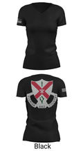 C Co 1-124 Rifle Company 57736053 Women's Short Sleeve V-neck Shirt - 27