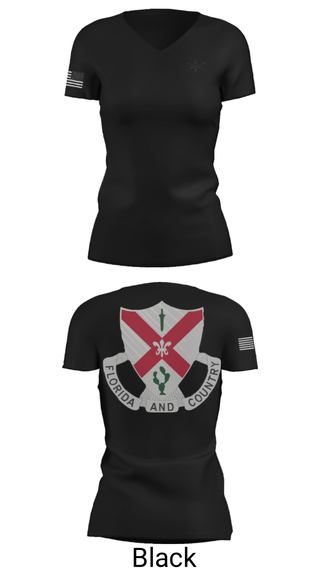 Women's Short Sleeve Vneck Shirt, C Co 1-124 Rifle Company, National Guard, Teamtime, Team time, sublimation, custom sports apparel, team uniforms, spirit wear, spiritwear, sports uniforms, custom shirts, team store, custom team store, fundraiser sports, apparel fundraiser