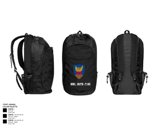 Gear Bag, HHC, 311th (T)SC, , Teamtime, Team time, sublimation, custom sports apparel, team uniforms, spirit wear, spiritwear, sports uniforms, custom shirts, team store, custom team store, fundraiser sports, apparel fundraiser
