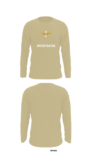 Long Sleeve Performance Shirt, Investigator, Army, Teamtime, Team time, sublimation, custom sports apparel, team uniforms, spirit wear, spiritwear, sports uniforms, custom shirts, team store, custom team store, fundraiser sports, apparel fundraiser