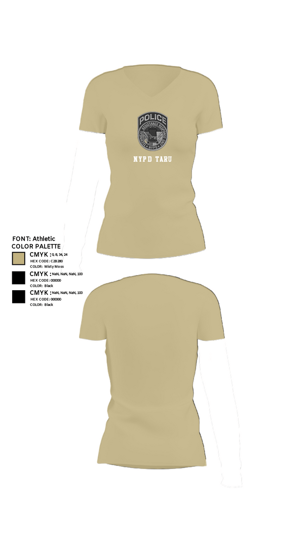 Women's Short Sleeve Vneck Shirt, NYPD TARU, Police, Teamtime, Team time, sublimation, custom sports apparel, team uniforms, spirit wear, spiritwear, sports uniforms, custom shirts, team store, custom team store, fundraiser sports, apparel fundraiser