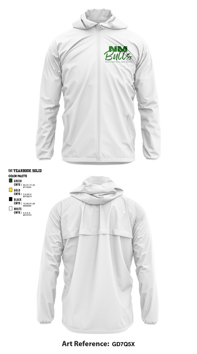 New Milford Bulls Football And Cheerleading 19489077 Windbreaker - 18