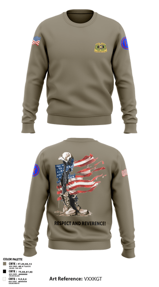 Crew Neck Sweatshirt, 962D QUARTERMASTER COMPANY (MORTUARY AFFAIRS), Army, Teamtime, Team time, sublimation, custom sports apparel, team uniforms, spirit wear, spiritwear, sports uniforms, custom shirts, team store, custom team store, fundraiser sports, apparel fundraiser