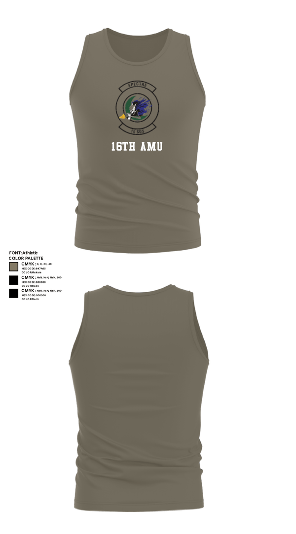 Tank Top, 16th amu, Air Force, Teamtime, Team time, sublimation, custom sports apparel, team uniforms, spirit wear, spiritwear, sports uniforms, custom shirts, team store, custom team store, fundraiser sports, apparel fundraiser
