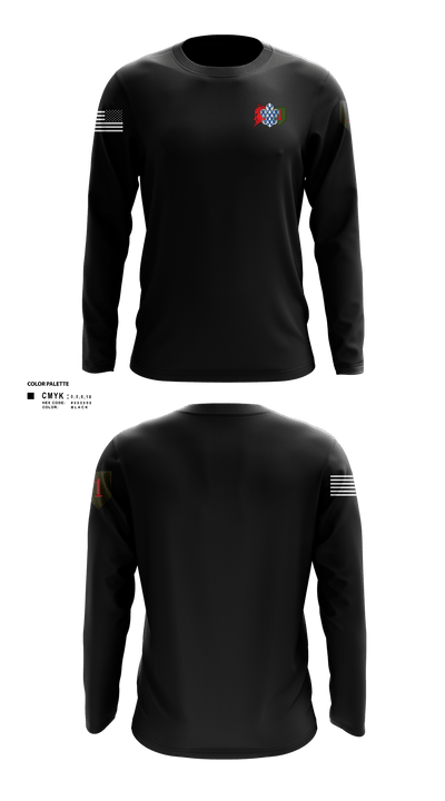 3rd plt kingsmen 25253599 Long Sleeve Performance Shirt - 2