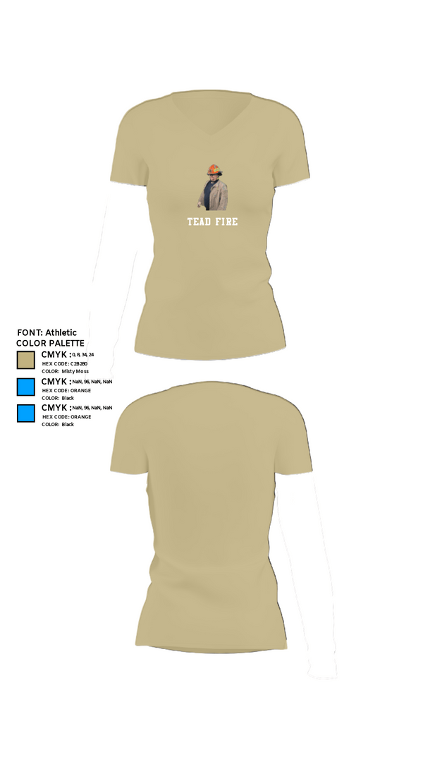 Women's Short Sleeve Vneck Shirt, TEAD FIRE, Fire Department, Teamtime, Team time, sublimation, custom sports apparel, team uniforms, spirit wear, spiritwear, sports uniforms, custom shirts, team store, custom team store, fundraiser sports, apparel fundraiser