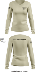 HuggersKiller Guppies 1453423 Women's Long Sleeve V-neck Shirt - 4