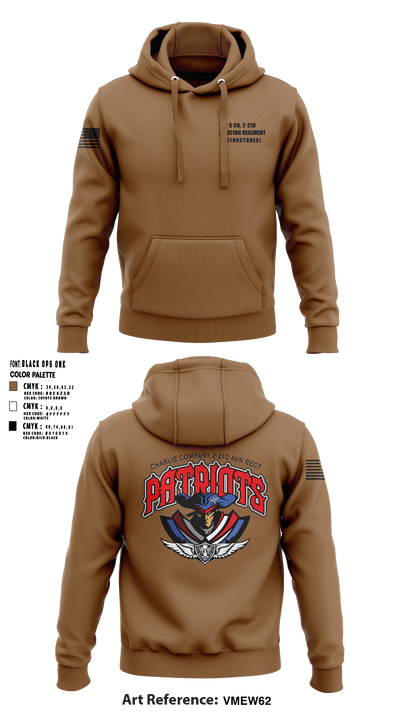 C Co. 2-210 Aviation Regiment (Structures) 22020258 Hoodie - 2