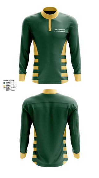 Quarter Zip Jacket, Spartens, Men's Basketball, Teamtime, Team time, sublimation, custom sports apparel, team uniforms, spirit wear, spiritwear, sports uniforms, custom shirts, team store, custom team store, fundraiser sports, apparel fundraiser