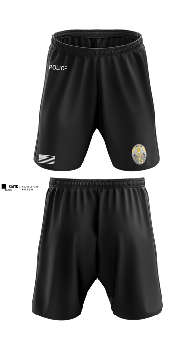 Miami Police Department 88232990 Athletic Shorts With Pockets - 1