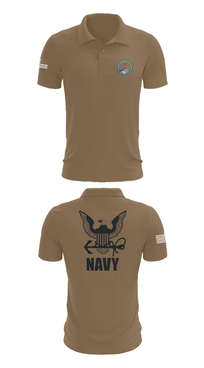 Cvn 77 IM-5 93310864 Short Sleeve Performance Polo - 7
