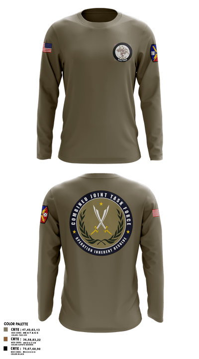 65th FAB 31193248 Long Sleeve Performance Polo - 1