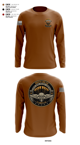 Long Sleeve Performance Shirt, 824th QM CO (CADC-A), Army, Teamtime, Team time, sublimation, custom sports apparel, team uniforms, spirit wear, spiritwear, sports uniforms, custom shirts, team store, custom team store, fundraiser sports, apparel fundraiser