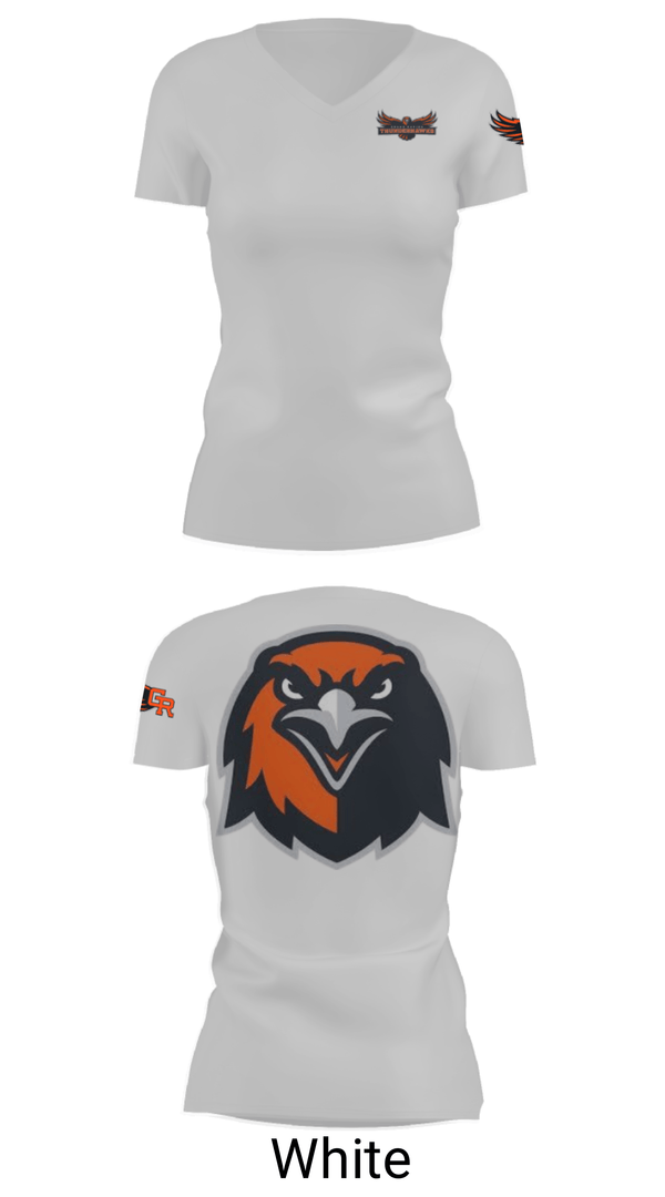 Women's Short Sleeve Vneck Shirt, Thunderhawks, Baseball, Teamtime, Team time, sublimation, custom sports apparel, team uniforms, spirit wear, spiritwear, sports uniforms, custom shirts, team store, custom team store, fundraiser sports, apparel fundraiser