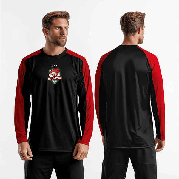 Long Sleeve Performance Shirt, JC United, Men's Soccer, Teamtime, Team time, sublimation, custom sports apparel, team uniforms, spirit wear, spiritwear, sports uniforms, custom shirts, team store, custom team store, fundraiser sports, apparel fundraiser