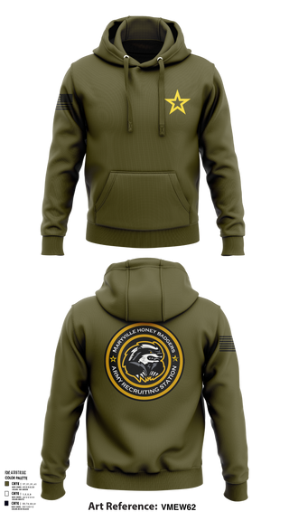 Hoodie, Maryville Honeybadger, Army, Teamtime, Team time, sublimation, custom sports apparel, team uniforms, spirit wear, spiritwear, sports uniforms, custom shirts, team store, custom team store, fundraiser sports, apparel fundraiser