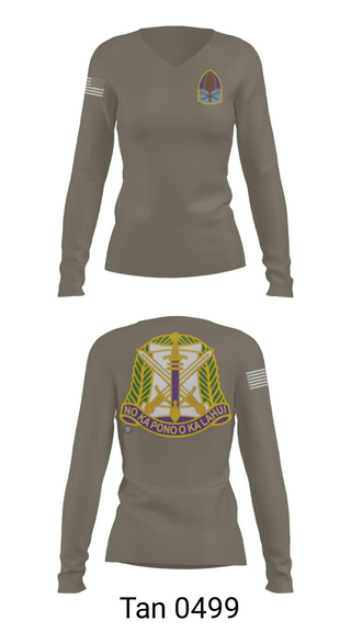 Women's Long Sleeve Vneck Shirt, , Army, Teamtime, Team time, sublimation, custom sports apparel, team uniforms, spirit wear, spiritwear, sports uniforms, custom shirts, team store, custom team store, fundraiser sports, apparel fundraiser
