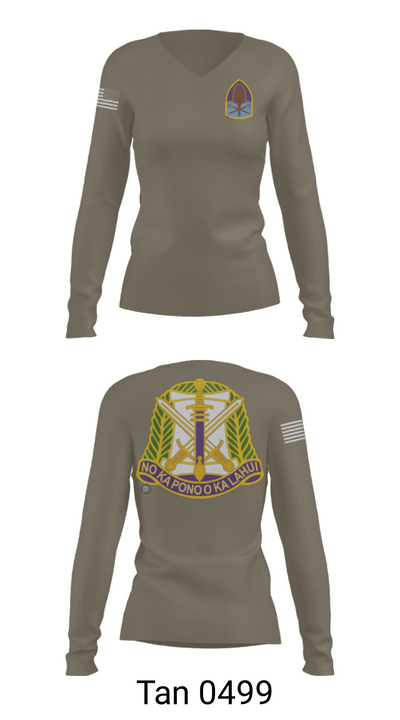 322 civil affairs brigade 15176407 Women's Long Sleeve V-neck Shirt - 77