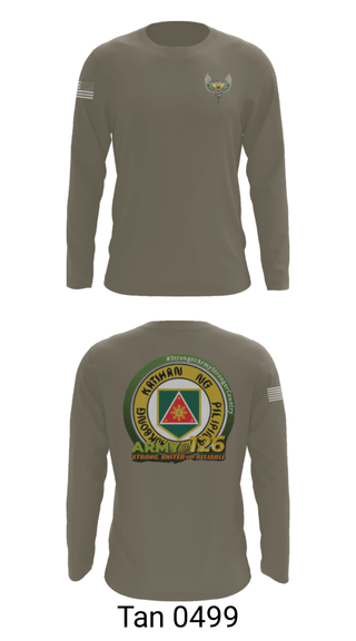 Long Sleeve Performance Shirt, 51st Combat Engineers, Army, Teamtime, Team time, sublimation, custom sports apparel, team uniforms, spirit wear, spiritwear, sports uniforms, custom shirts, team store, custom team store, fundraiser sports, apparel fundraiser
