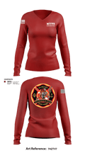 MTFPD Water Rescue Teams 62483869 Women's Long Sleeve V-neck Shirt - 3