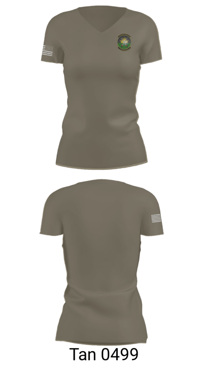 4th EMS 74214049 Women's Short Sleeve V-neck Shirt - 68