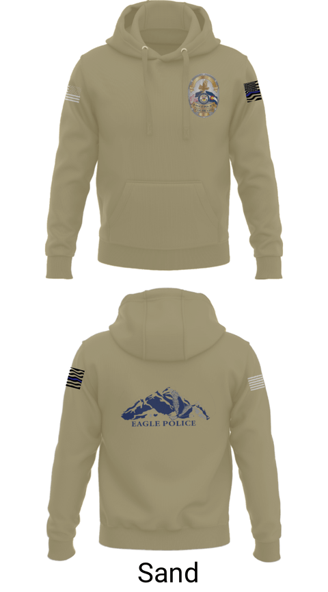 Hoodie, Eagle Police Department, Police, Teamtime, Team time, sublimation, custom sports apparel, team uniforms, spirit wear, spiritwear, sports uniforms, custom shirts, team store, custom team store, fundraiser sports, apparel fundraiser