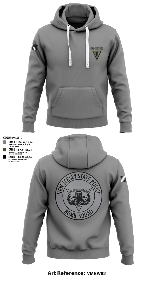 Hoodie, NJSP BOMB UNIT, , Teamtime, Team time, sublimation, custom sports apparel, team uniforms, spirit wear, spiritwear, sports uniforms, custom shirts, team store, custom team store, fundraiser sports, apparel fundraiser
